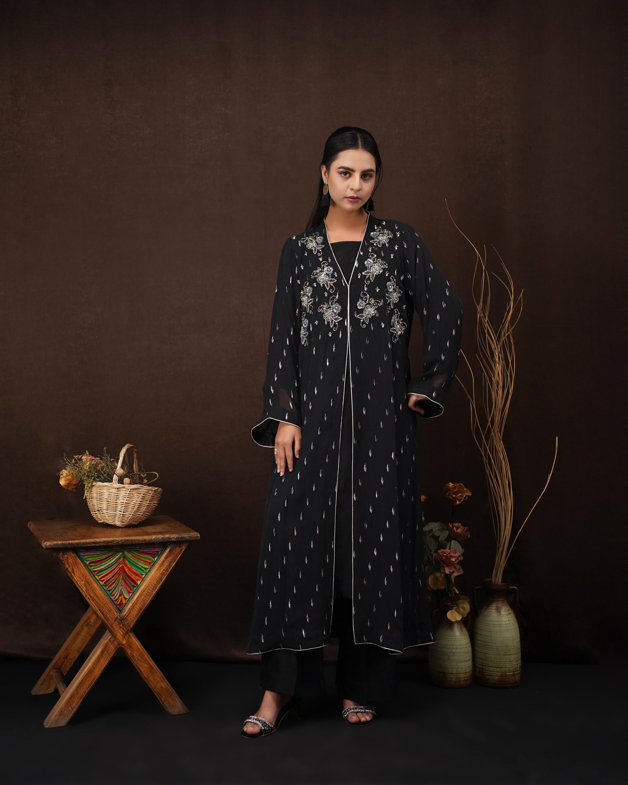 Affiyas Party wear Gown with Jacket